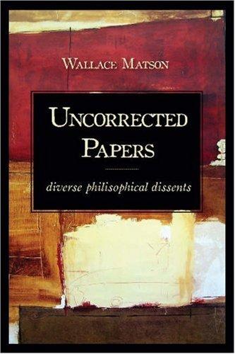 Uncorrected papers