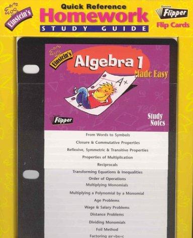 Algebra 1 Flipper (Einstein's Math Series)