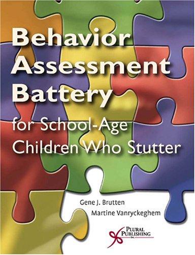Behavior Assessment Battery SSC-ER-Speech Situation Checklist Reorder Set