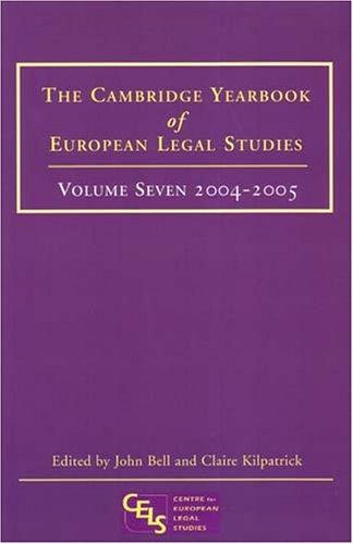 The Cambridge yearbook of European legal studies
