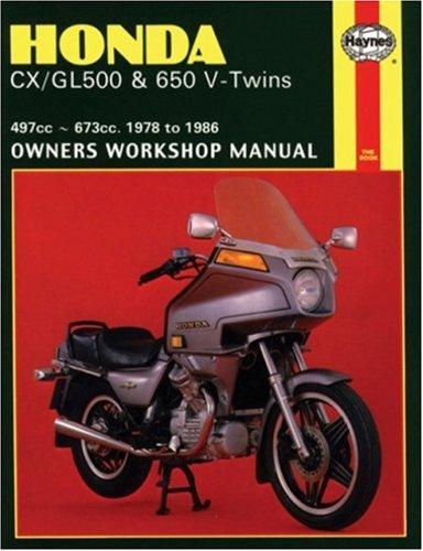 Honda CX/GL500 & 650 -V-Twins Owners Workshop Manual, 1978-1986