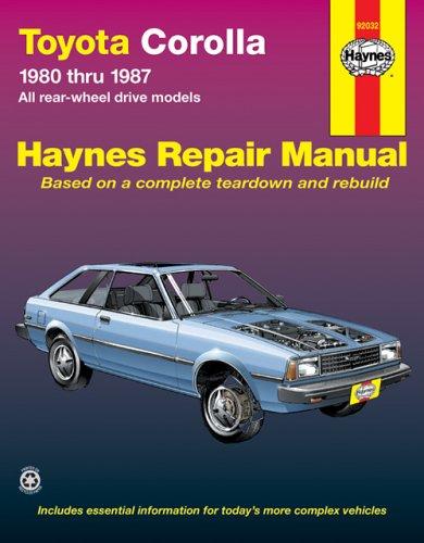 Toyota Corolla RWD automotive repair manual