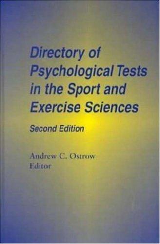 Directory of psychological tests in the sport and exercise sciences