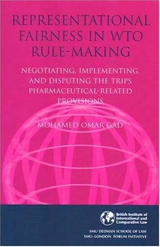 Representational Fairness in Wto Rule Making