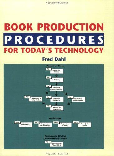 Book production procedures for today's technology