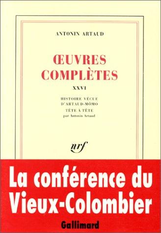 Oeuvres complète, tome XXVI