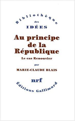 Au principe de la République