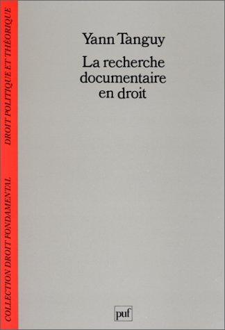 La recherche documentaire en droit