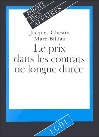 Le prix dans les contrats de longue durée