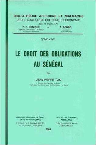 Le droit des obligations au Sénégal