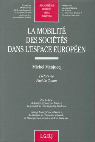 La mobilité des sociétés dans l'espace européen