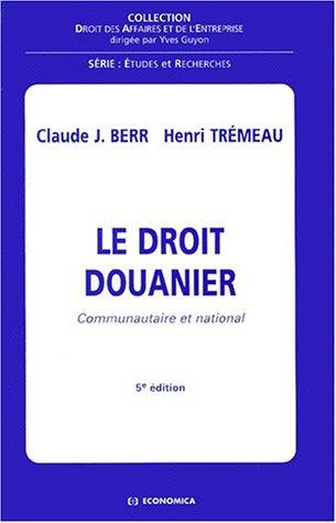 Le droit douanier