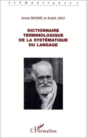 Dictionnaire terminologique de la systématique du langage