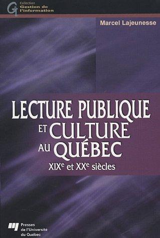 Lecture publique et culture au Québec