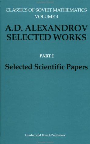 A.D. Alexandrov, selected works