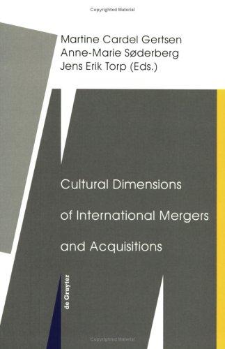 Cultural dimensions of international mergers and acquisitions