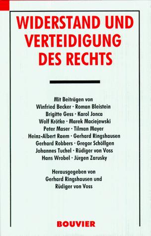 Widerstand und Verteidigung des Rechts