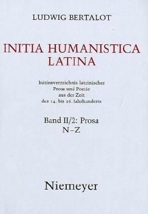 Initia humanistica Latina