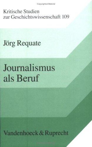 Journalismus als Beruf