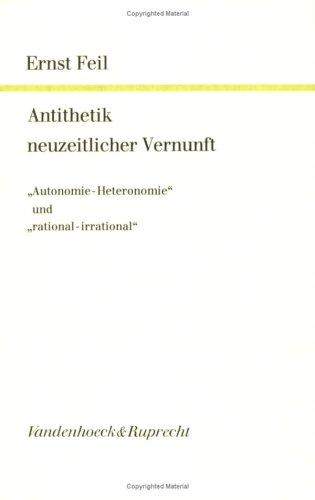 Antithetik neuzeitlicher Vernunft