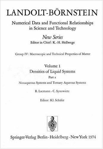 Nonaqueous Systems and Ternary Aqueous Systems (Nichtwässerige Systeme und Ternäre Wässerige Systeme)