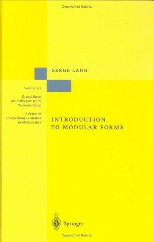 Introduction to modular forms