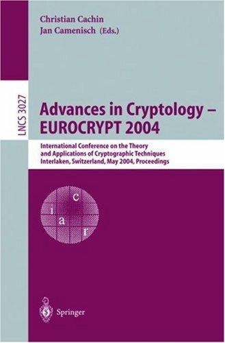 Advances in cryptology