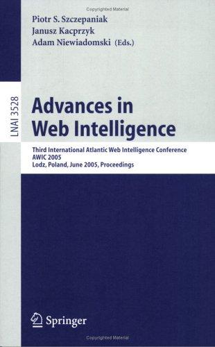 Advances in Web Intelligence