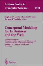 Conceptual modeling for E-business and the Web