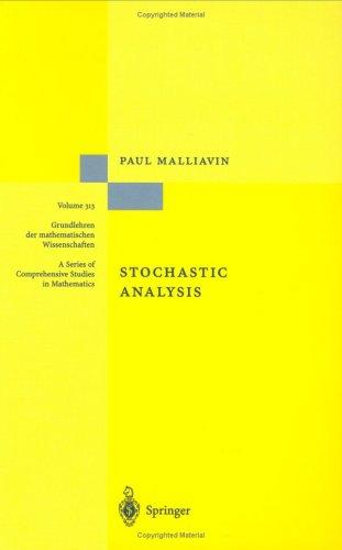 Stochastic analysis