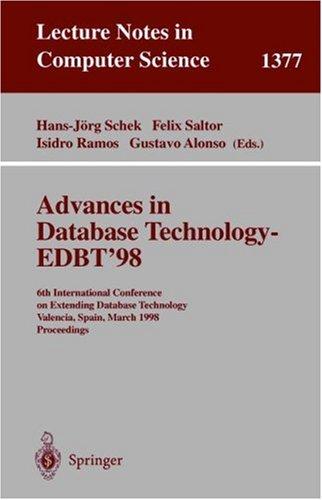 Advances in database technology--EDBT '98