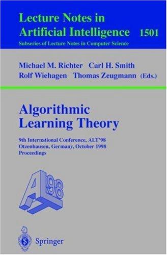 Algorithmic learning theory
