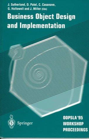 Business object design and implementation