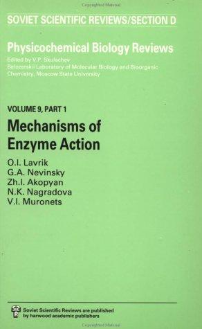 Mechanisms of Enzyme Action