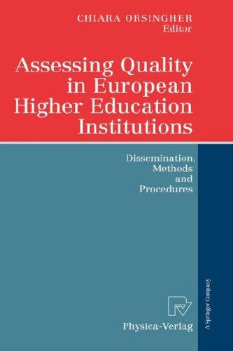 Assessing Quality in European Higher Education Institutions