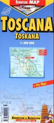 Toscana (Tuscany) Laminated Map by Berndtson Maps