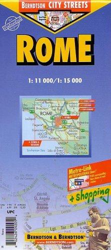 Rome City Streets Laminated Map by B&B