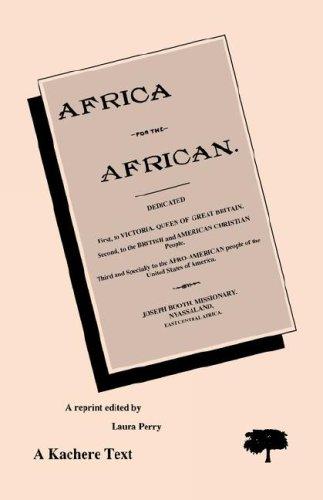 Africa for the African (Ceest Book Series, 12, 12)
