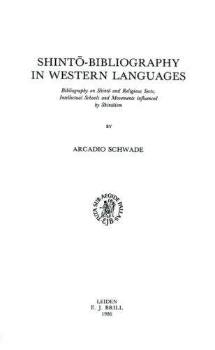 Shinto-Bibliography in Western Languages