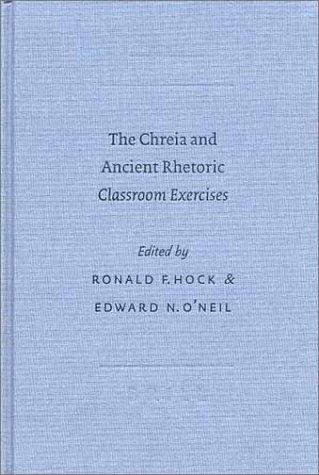 Chreia and Ancient Rhetoric