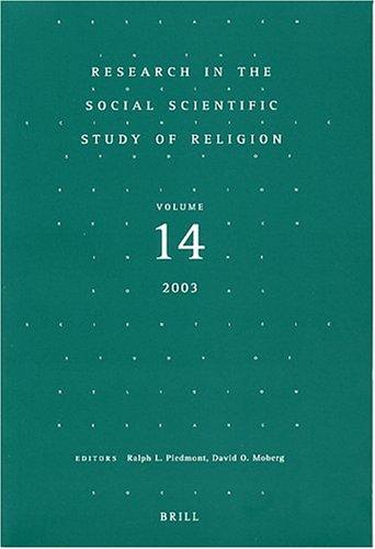 Research in the Social Scientific Study of Religion