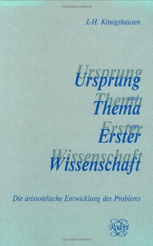 Ursprung und Thema von Erster Wissenschaft