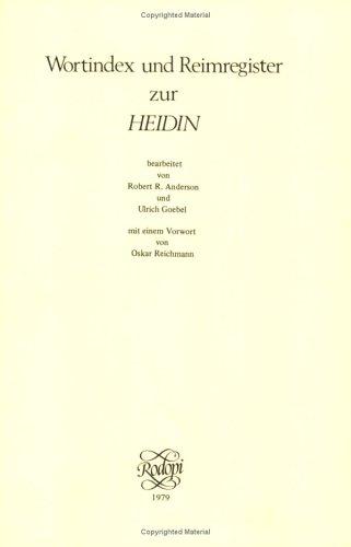 Wortindex und Reimregister zur Heiden