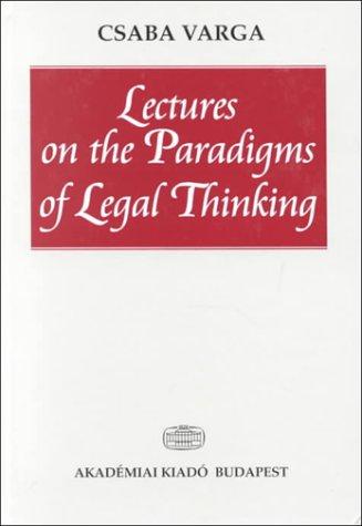Lectures on the paradigms of legal thinking
