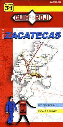 Zacatecas State Map by Guia Roji