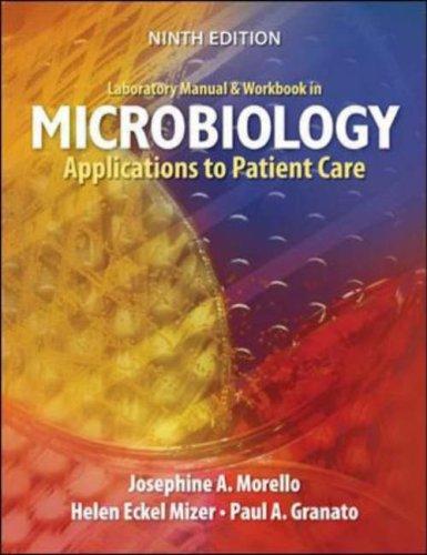 Laboratory manual and workbook in microbiology