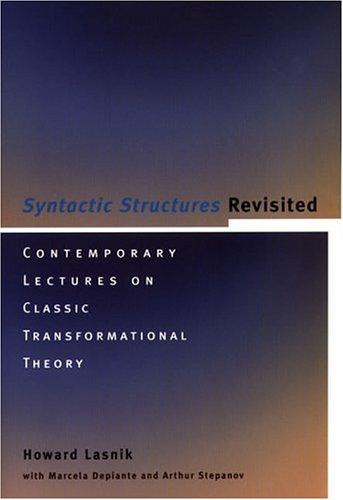 Syntactic structures revisited