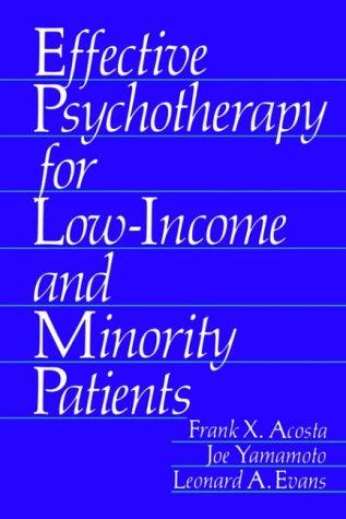 Effective psychotherapy for low-income and minority patients