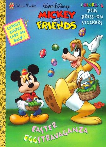 Mickey and Friends Coloring and Press-On Stickers Book
