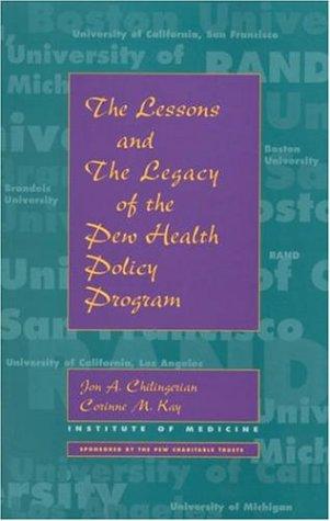 The lessons and the legacy of the Pew Health Policy Program